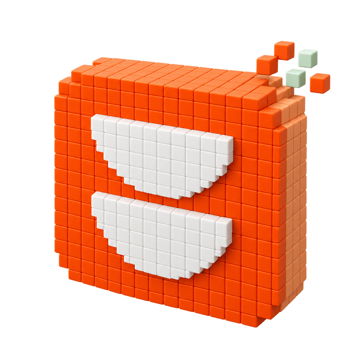 UXPro orange voxel logo